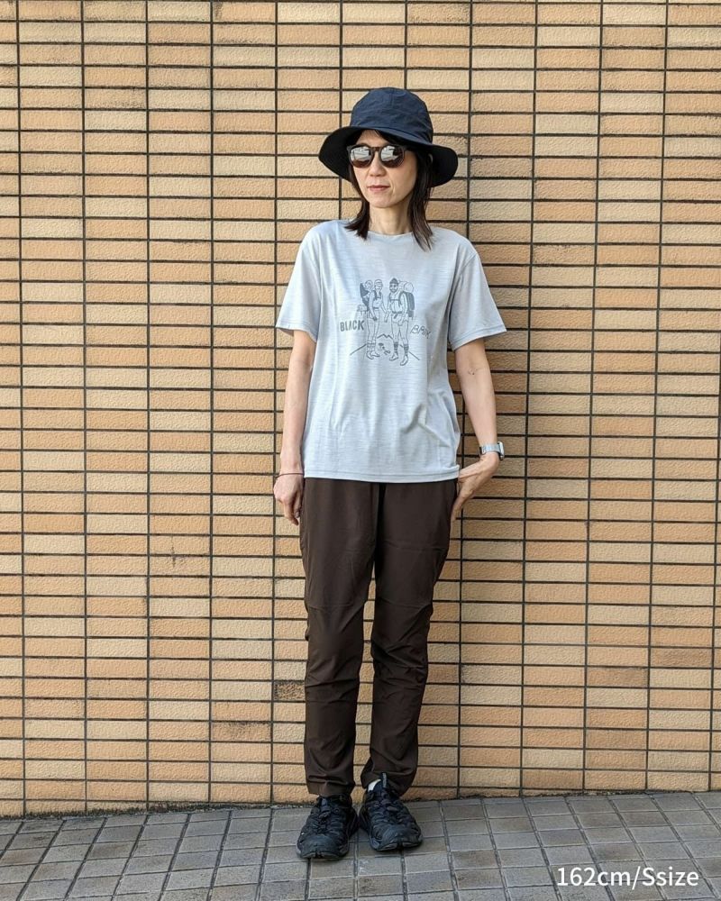 BLACK BRICK / 「Hiker」Print Hybrid Merino Tee｜ブラックブリックの 