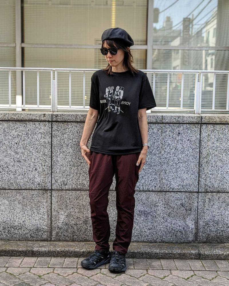 BLACK BRICK / 「Hiker」Print Hybrid Merino Tee｜ブラックブリックの 