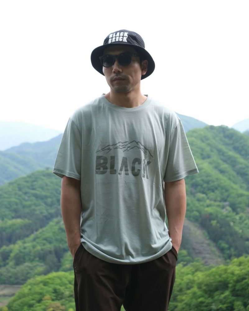 BLACK BRICK / 「BLACK」Logo Hybrid Merino Tee｜ BLACK BRICK（ブラックブリック）の通販 - BLACK  BRICK