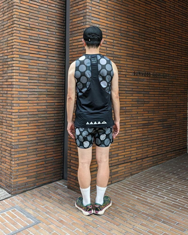 MMA Big Dot Racing Sleeve-less Black - エクササイズ