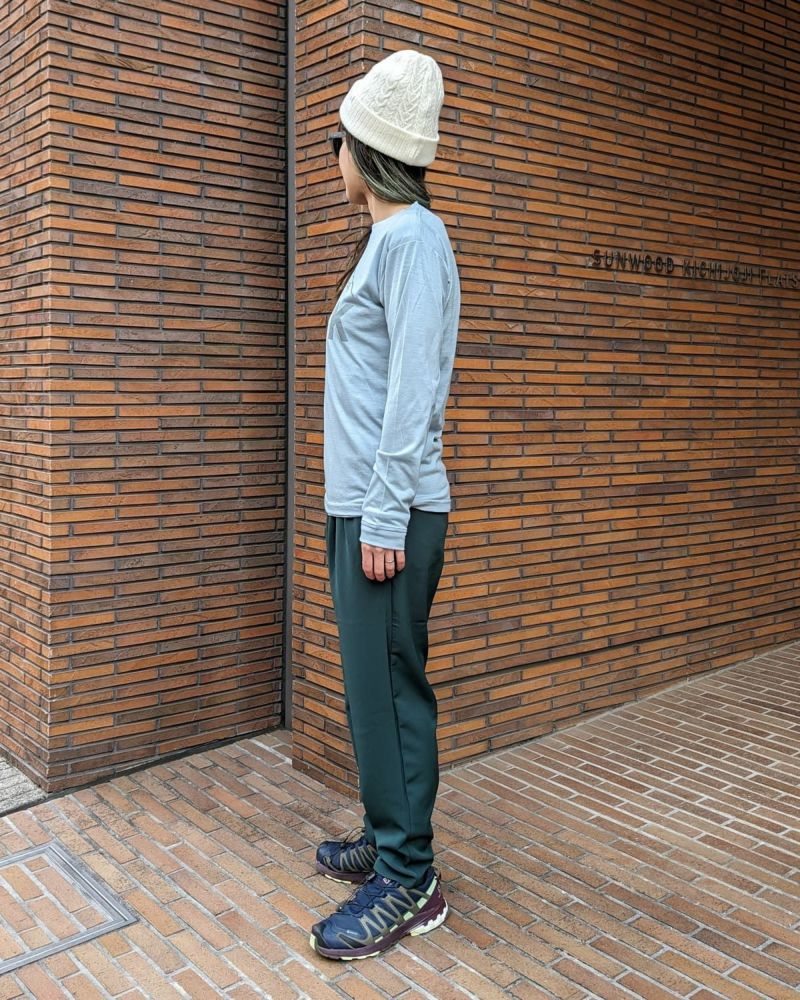 BLACK BRICK / Hybrid Merino L/S 【BLACK Logo】｜ブラック