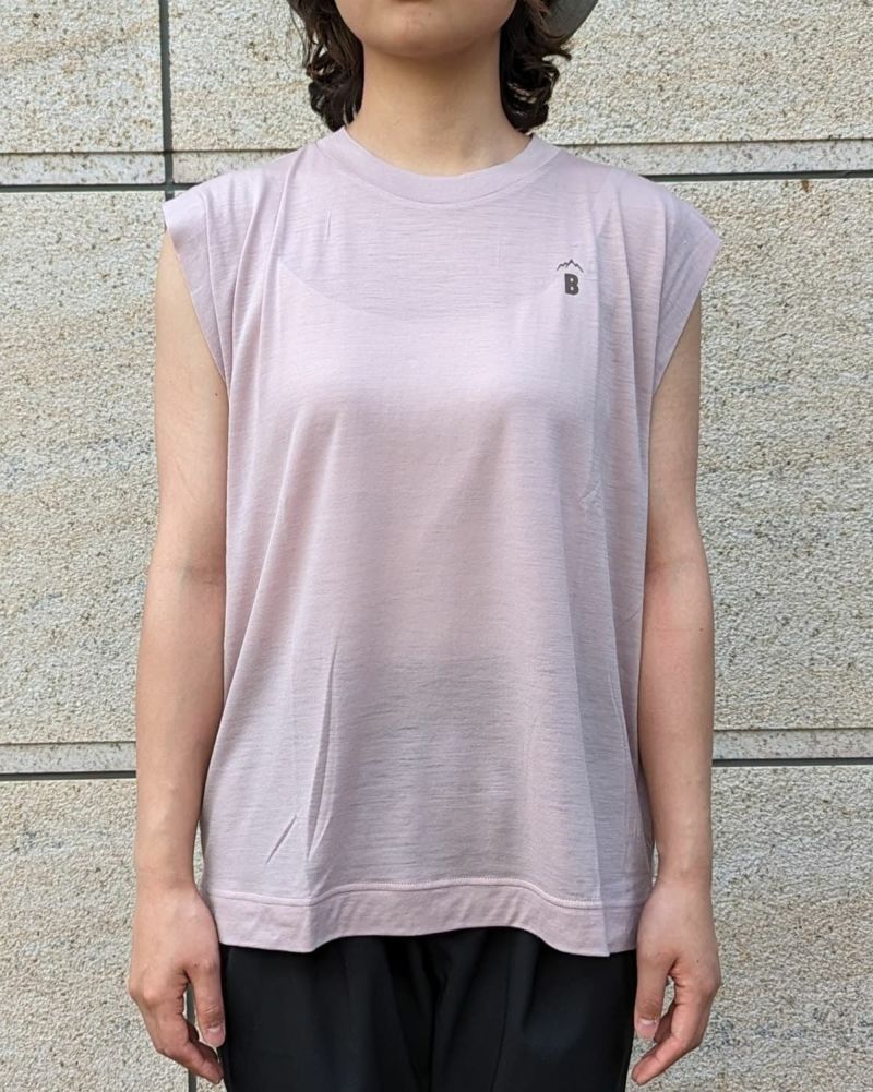 BLACK BRICK / Hybrid Merino Cover Sleeveless【B】｜ブラック 