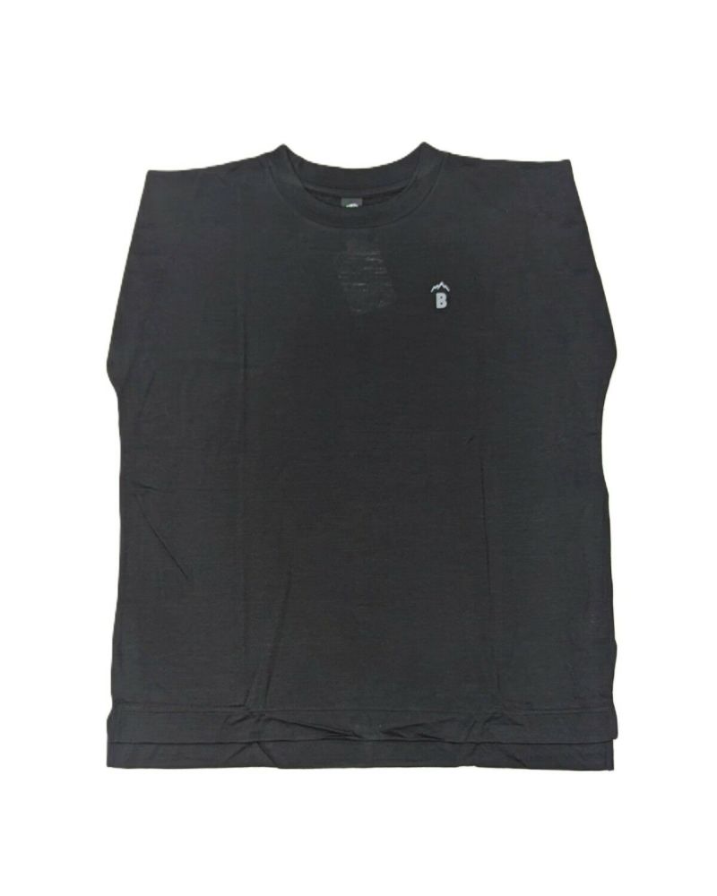 BLACK BRICK / Hybrid Merino Cover Sleeveless【B】｜ブラック 