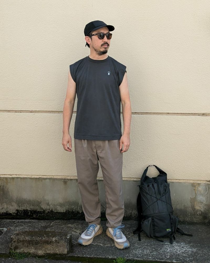 BLACK BRICK / Hybrid Merino Cover Sleeveless【B】｜ブラック