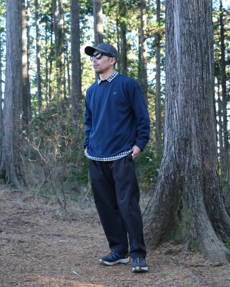 BLACK BRICK / Wide L/S Stretch Top｜ブラックブリックの通販