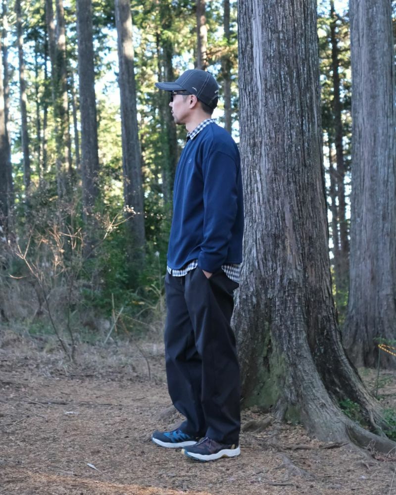 BLACK BRICK / Wide L/S Stretch Top｜ブラックブリックの通販