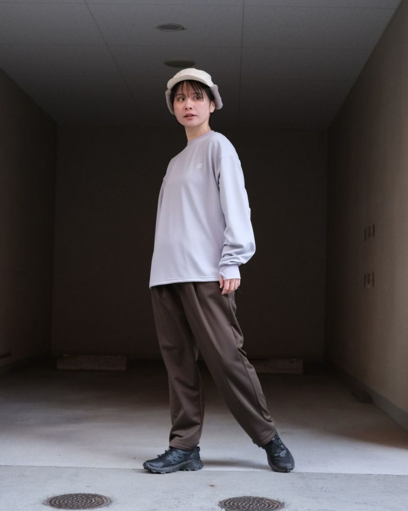 UNISEX S ブラックブリック Black Brick ロングスリーブ ストレッチ ボーダー ポケット Tシャツ Long Sleeve Str BLACK BRICK / Wide L/S Stretch Top｜ブラックブリックの通販