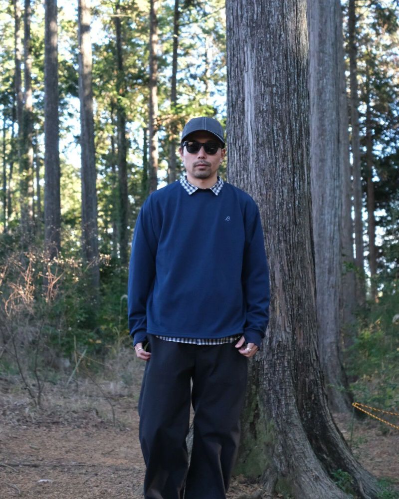 BLACK BRICK / Wide L/S Stretch Top｜ブラックブリックの通販