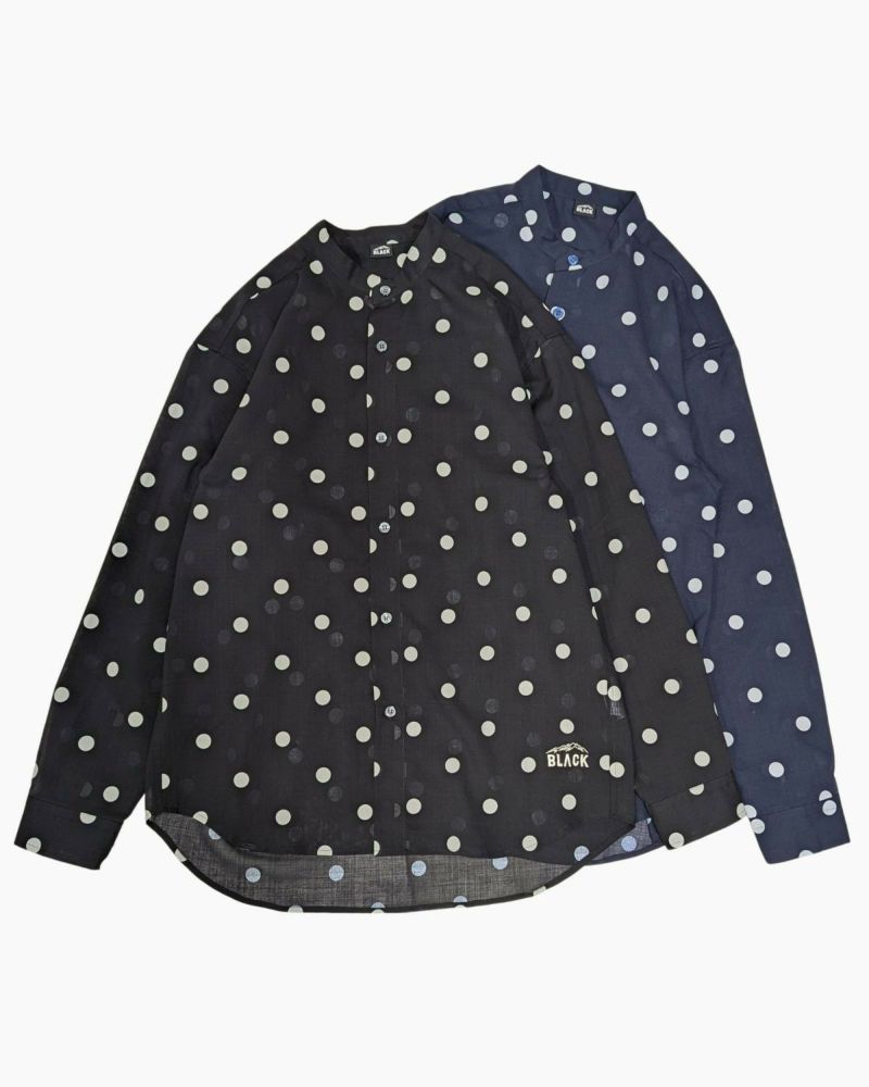 トップス BLACK BRICK Air Hybrid Merino Shirt Sax BLACK BRICK / Air Hybrid Merino Band Collar Shirt｜ブラック