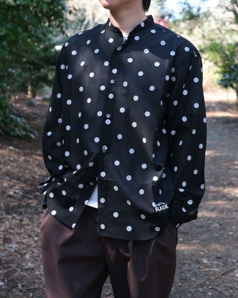 トップス BLACK BRICK Air Hybrid Merino Shirt Sax BLACK BRICK / Air Hybrid Merino Band Collar Shirt｜ブラック