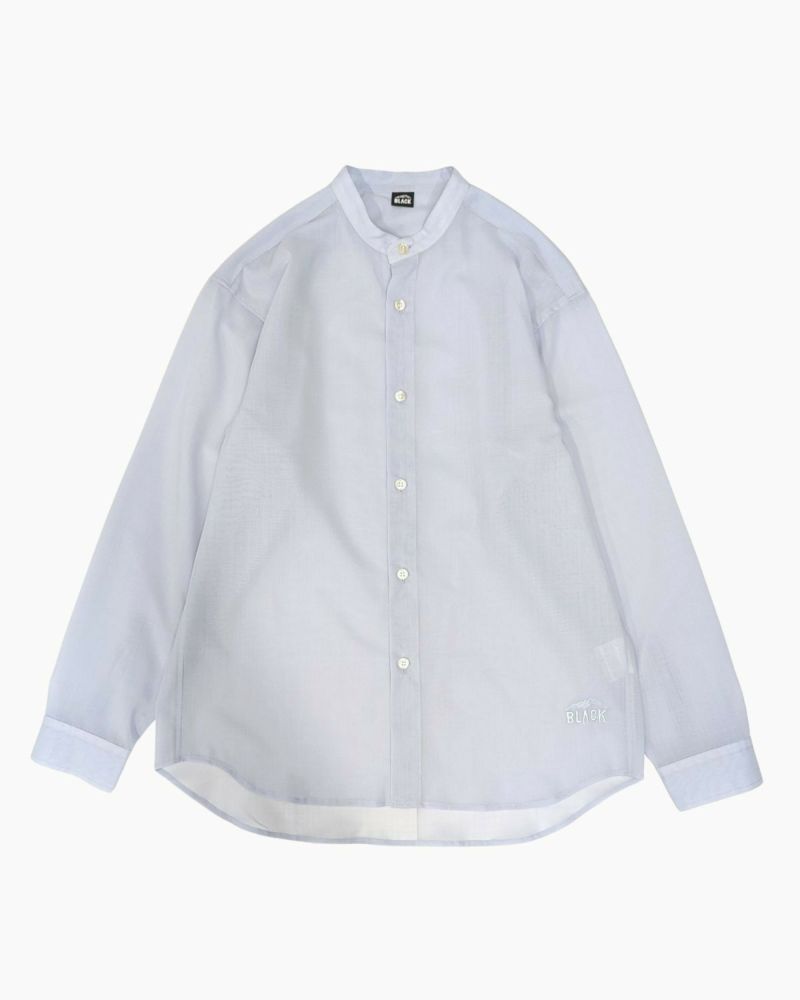 トップス BLACK BRICK Air Hybrid Merino Shirt Sax BLACK BRICK / Air Hybrid Merino Band Collar Shirt｜ブラック