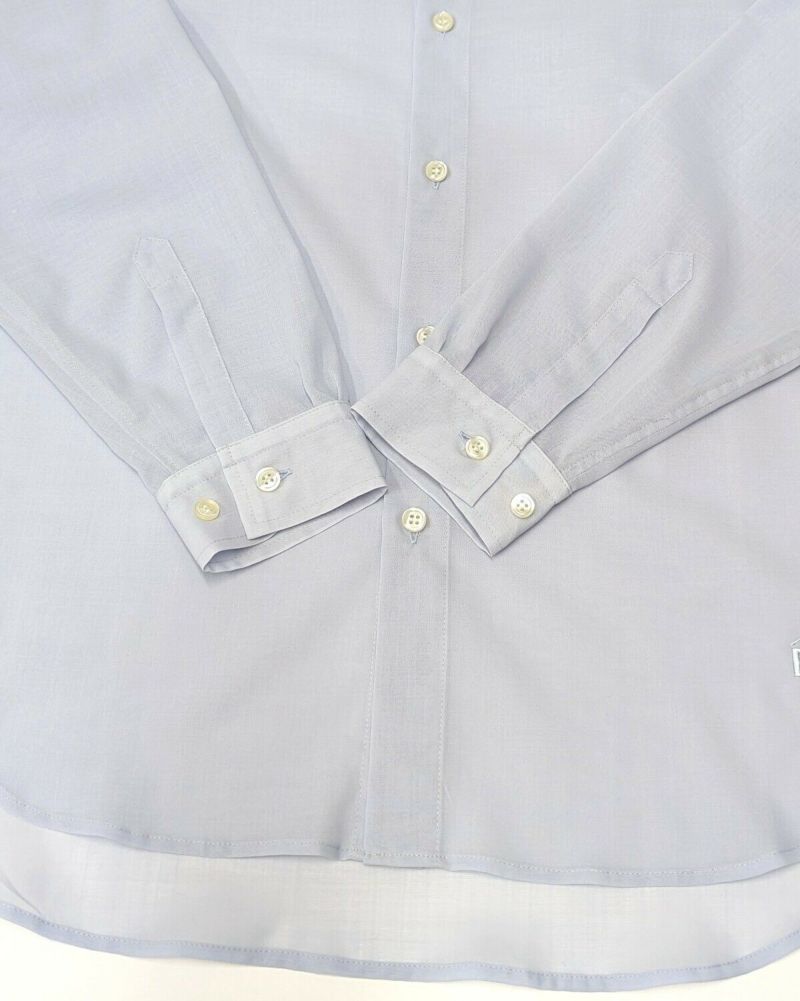 トップス BLACK BRICK Air Hybrid Merino Shirt Sax BLACK BRICK / Air Hybrid Merino Band Collar Shirt｜ブラック