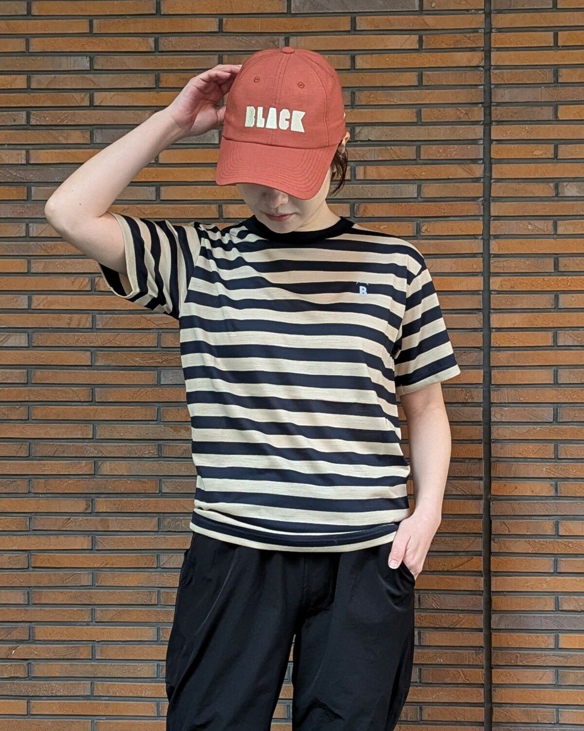 BLACK BRICK / Hybrid Merino Border Tee|ブラックブリックの BLACK BRICK / Hybrid Merino Border Tee|ブラックブリックの