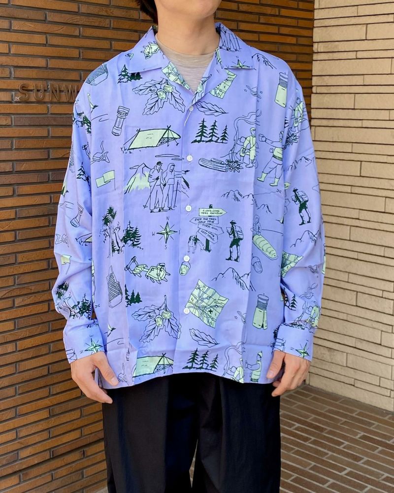 2tacs アロハ　パープル BROWN by 2-tacs 「Aloha L/S - Purple」*JERRY UKAI – SISTER