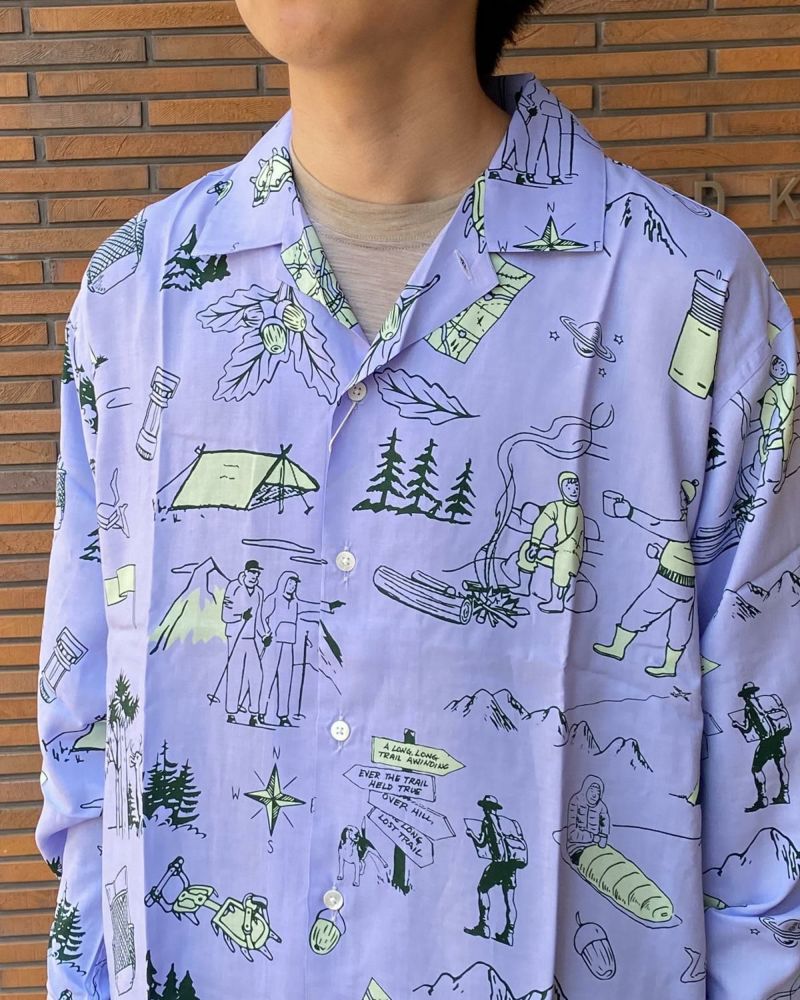 BROWN by 2-tacs / B33-S005 Aloha L/S｜ブラウンバイツータック