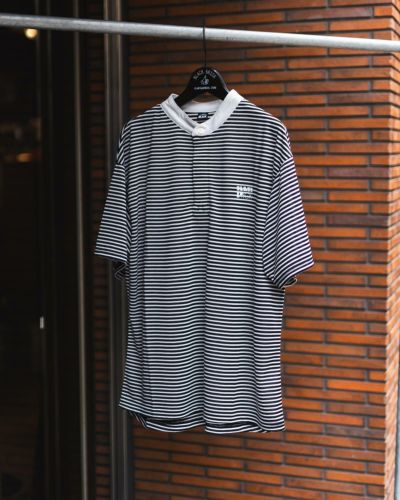 UNISEX S ブラックブリック Black Brick ロングスリーブ ストレッチ ボーダー ポケット Tシャツ Long Sleeve Str BRD BASIC LONG SLEEVE TEE / BLACK | broader