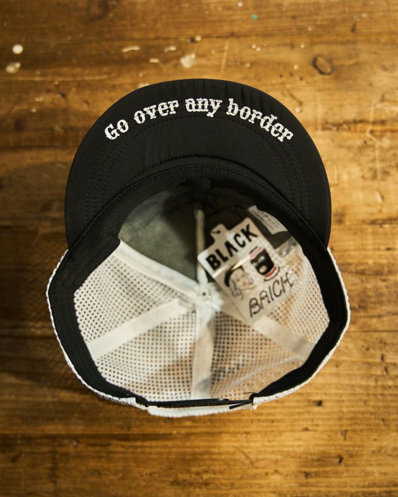 HUNGERKNOCK ORIGINALS ツバ短キャップ初期型白，黒セット Hungerknock Originals / スカルバット CAP(White) 