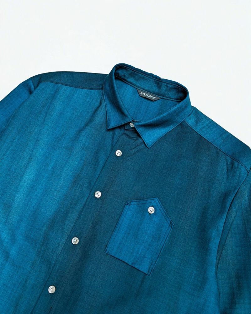 XXXXXSENSE / URBAN DYEING RIP MERINO WOOL SHIRT｜エックスセンスの